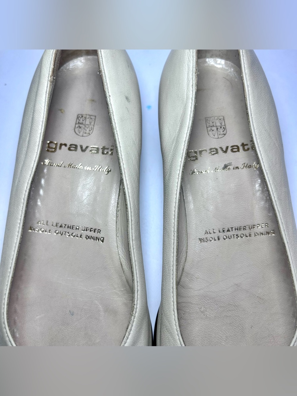 Gravati Spectator Flats Cream Black 8.5M Women’s Vintage Made in Italy - Picture 9 of 10